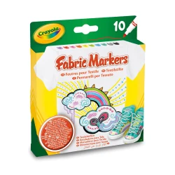 Crayola, Fabric Markers, 10 pcs