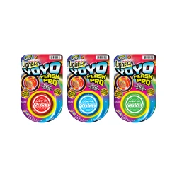 JARU, Light Up Yo-Yo Flash Pro Single Yo-Yo Assorted Colors for Kids and Adults Skill Development Basic Spins Advanced Maneuvers Enhancing Creativity Focus and Fine Motor Skills