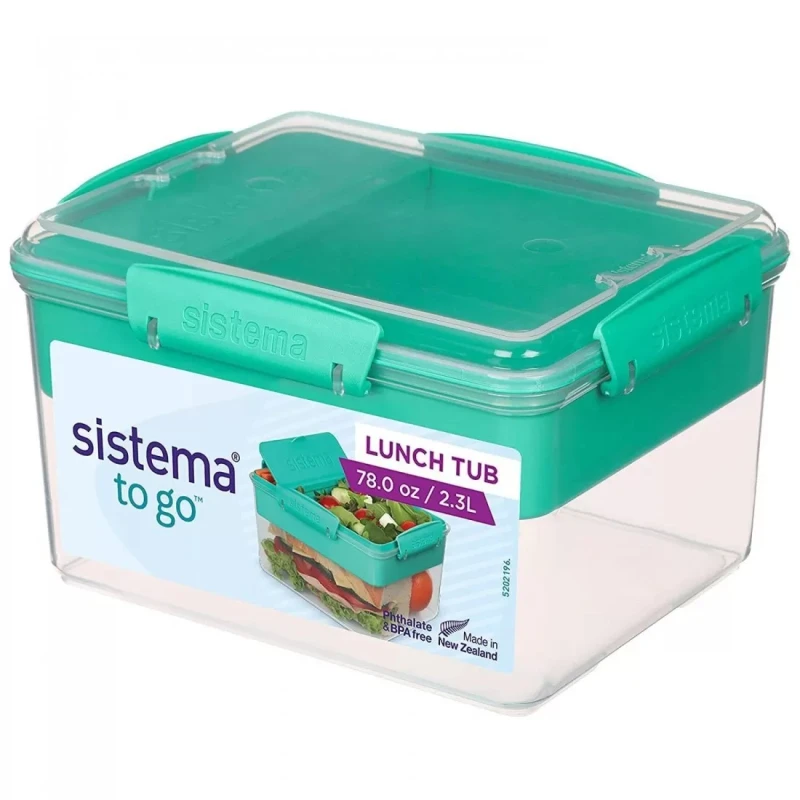 Sistema - Lunch Tub To Go 2.3L - Turquoise - Sistema