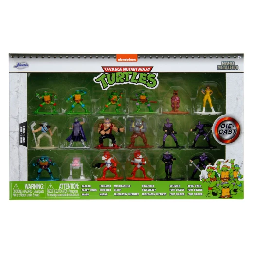 JADA, Metalfigs Die Cast Teenage Mutant Ninja Turtles Wave 1 18 Pack Collectible Metal Figures Leonardo Michelangelo Donatello Raphael Classic Cartoon Movie Characters for Fans and Collectors - JADA - Image 2