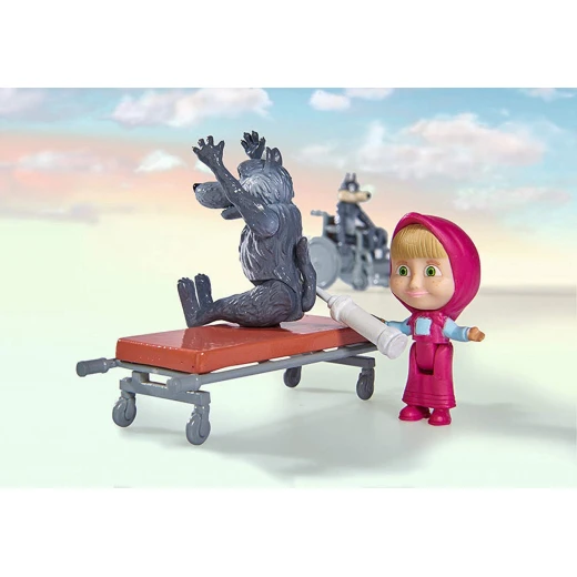 مجموعة لعب سيارة الإسعاف ماشا والدب من سيمبا - سيمبا تويز - Image 2