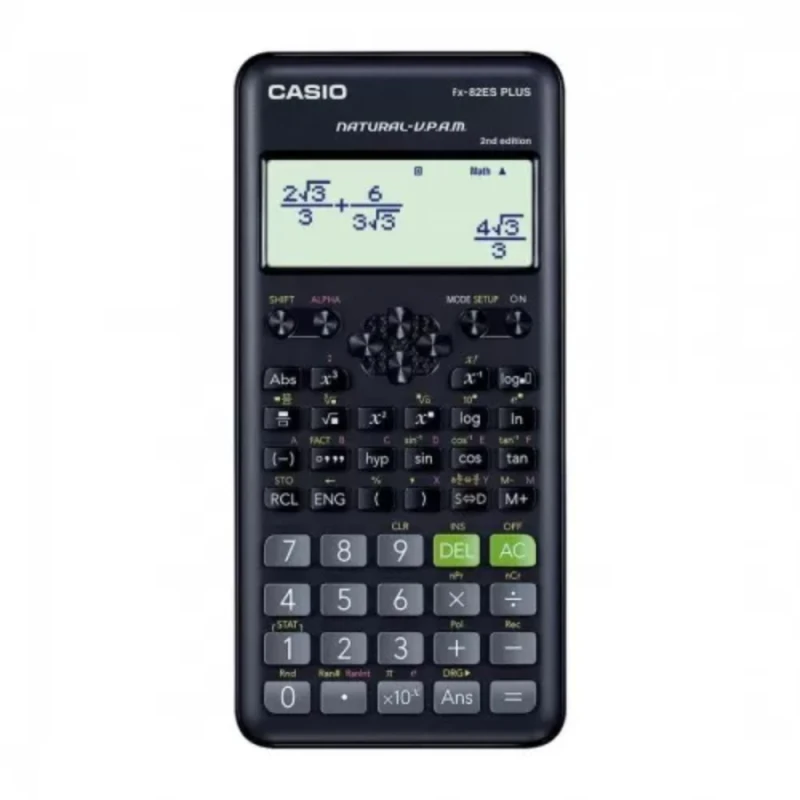 حاسبة علمية fx-82ES PLUS الطبعة الثانية, شاشة دوت ماتريكس عالية الدقة وطريقة V.P.A.M الطبيعية من كاسيو - كاسيو
