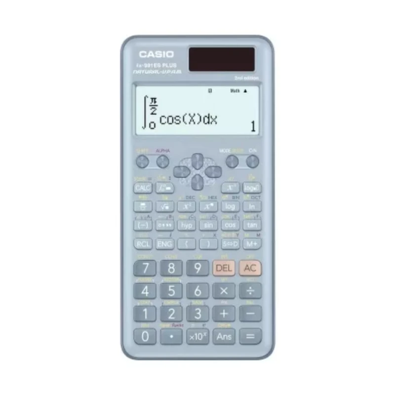 آلة حاسبة علمية Fx-991Es Plus-Bu الإصدار الثاني، 417 دالة وشاشة عرض من سطرين من كاسيو - كاسيو
