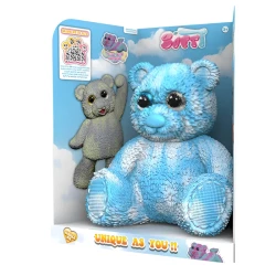 BTF, Tie-Dye Bear Elastic Doll, Blue, 22 cm