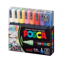 Uni-Ball | Uni Posca Paint Marker Set PC-5M | 16 Colors