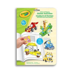 Crayola, Color & Shapes Sticker Activity Book, Whimsical Wheels