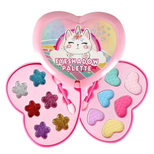 مجموعة مكياج K Toys Ultimate للبنات كاملة ظلال عيون أحمر خدود أحمر شفاه وطلاء أظافر هدية - كي تويز - Image 7