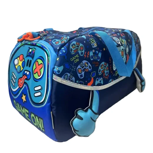 VEST, Large 3D Duffle Bag for Kids Plush Polyester Waterproof Washable Double Compartment Funky Durable Travel Accessory Comfortable and Stylish - Vest - Image 2