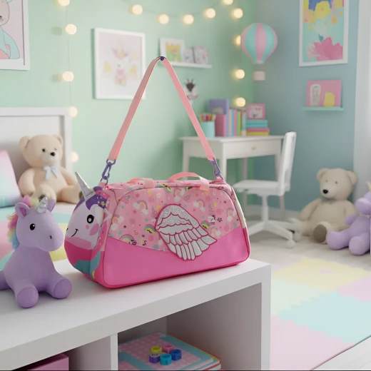VEST, Large 3D Duffle Bag for Kids Plush Polyester Waterproof Washable Double Compartment Funky Durable Travel Accessory Comfortable and Stylish - Vest - Image 17