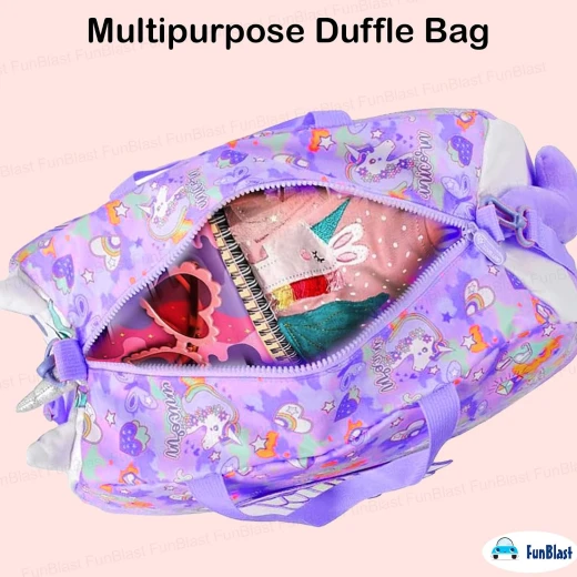 VEST, Large 3D Duffle Bag for Kids Plush Polyester Waterproof Washable Double Compartment Funky Durable Travel Accessory Comfortable and Stylish - Vest - Image 5