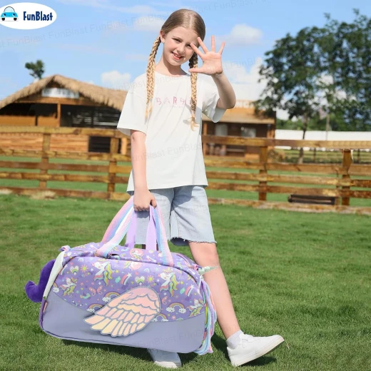 VEST, Large 3D Duffle Bag for Kids Plush Polyester Waterproof Washable Double Compartment Funky Durable Travel Accessory Comfortable and Stylish - Vest - Image 4