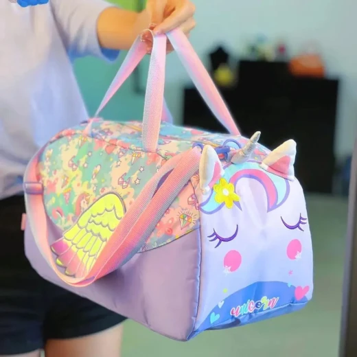 VEST, Large 3D Duffle Bag for Kids Plush Polyester Waterproof Washable Double Compartment Funky Durable Travel Accessory Comfortable and Stylish - Vest - Image 3
