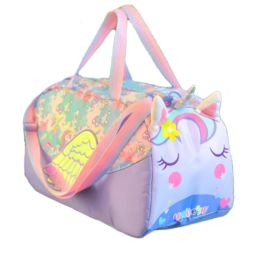 VEST, Large 3D Duffle Bag for Kids Plush Polyester Waterproof Washable Double Compartment Funky Durable Travel Accessory Comfortable and Stylish