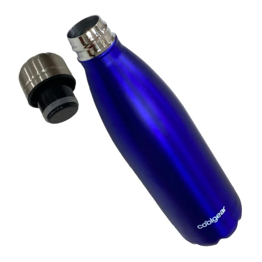 Cool Gear, Stainless Steel Water Bottle, Blue, 17 oz - Cool Gear - Image 2
