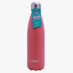 Cool Gear, Stainless Steel Water Bottle, Pink, 17 oz