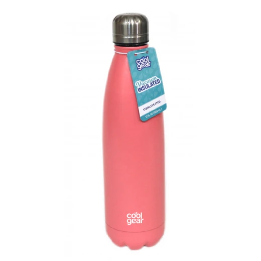 Cool Gear, Stainless Steel Water Bottle, Pink, 17 oz - Cool Gear - Image 6