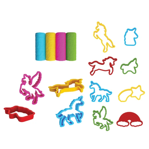 Art Craft , 3D Unicorn Play Dough Set , 4 pcs , 200 gm - Art Craft - Image 3