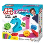 Art Craft , 3D Numbers Play Dough Set , 4 pcs , 200 gm - Art Craft