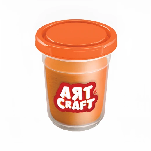 Art Craft , Single Dough Pot , Orange , 140 gr