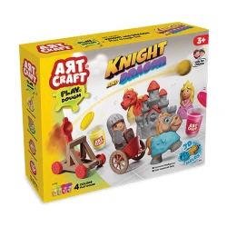 Art Craft, Knight and Dragon Play Dough Set 280g for Creative Play, Imagination Development, Sensory Enhancement and Manual Skill Learning for Kids