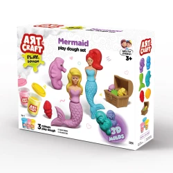 Art Craft, Mermaid Dough Set for Creative Play, Colorful Dough Tubes, Imaginative Mermaid Theme Fun and Endless Play Adventures for Kids