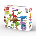 Art Craft, 3D Dinosaurs Dough Set for Creative Play, Manual Dexterity Development, Imaginative Dinosaur Molding and Safe Non-Toxic Play for Kids - Art Craft
