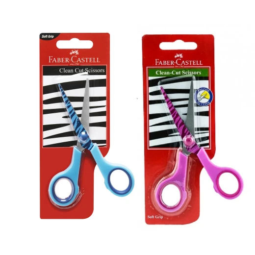 Faber Castell | Clean Cut Scissor | Random Color. Faber Castell | Clean Cut Scissor | Random Color.