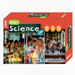 Play Craft, 3 in 1 Science Lab Kit with 155+ Experiments for Kids Exploring Physics Chemistry and Biology Through Fun Hands-On STEM Learning
