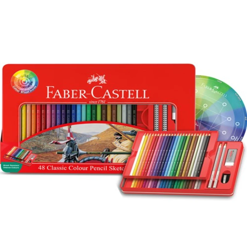 فابر كاستل - مجموعة علب رسم كلاسيكية من 48 قطعة - فابر كاستل