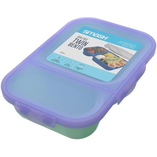 Smash, Lunch Box Duo Bento, Purple and Green