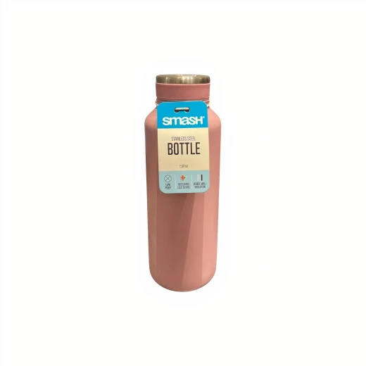 Smash, Stainless Steel Stream Bottle, Pink, 500 ml Smash, Stainless Steel Stream Bottle, Pink, 500 ml