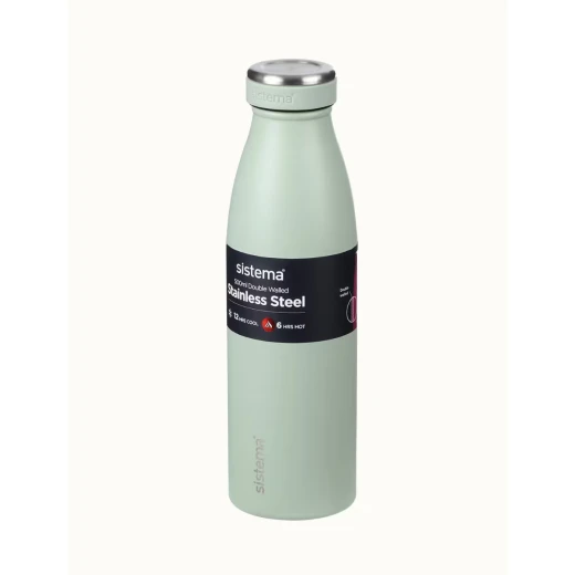 Sistema, Stainless Steel Bottle, Pistachio, 500 ml - Sistema - Image 2