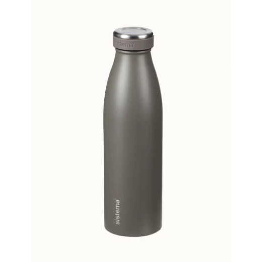 Sistema, Stainless Steel Bottle, Concrete, 500 ml - Sistema - Image 3