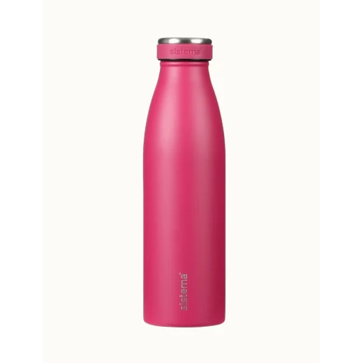 Sistema, Stainless Steel Bottle, Ruby, 500 ml - Sistema - Image 4