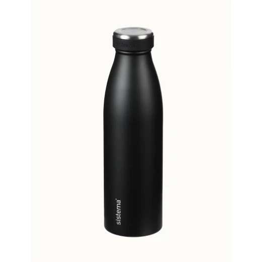 Sistema, Stainless Steel Bottle, Black, 500 ml - Sistema - Image 4