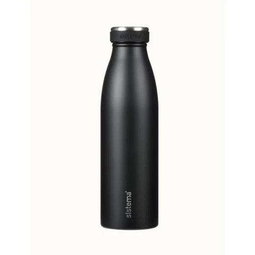 Sistema, Stainless Steel Bottle, Black, 500 ml - Sistema - Image 5