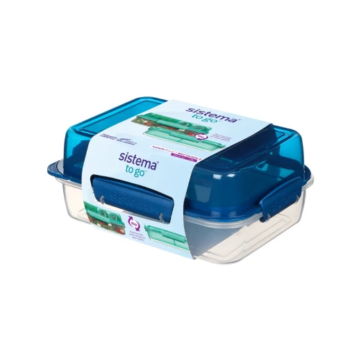 Sistema - To Go Rectangle Lunch Stack Box 1.8L - Turquoise - Sistema - Image 2