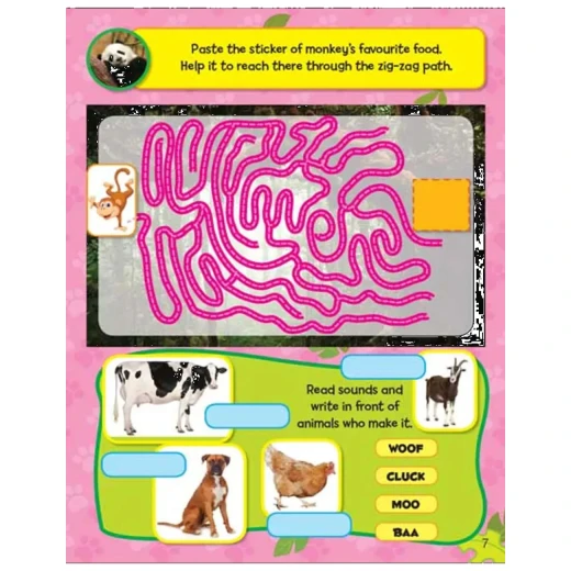 كتاب أنشطة ملصقات - حيوانات الغابة من دريم لاند - Dreamland - Image 6