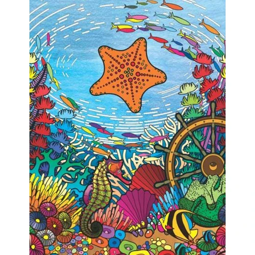 كتاب رسم وتلوين للكبار - عالم البحار - من دريم لاند - Dreamland - Image 2