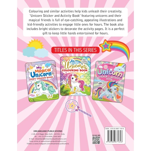 كتاب أنشطة وملصقات يونيكورن من دريم لاند - Dreamland - Image 10