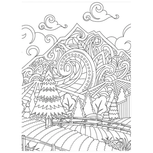 كتاب التلوين للكبار- الريف من دريم لاند - Dreamland - Image 4