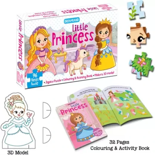بازل الصور المقطوعة للأميرة الصغيرة للأطفال 96 قطعة من دريم لاند - Dreamland - Image 2