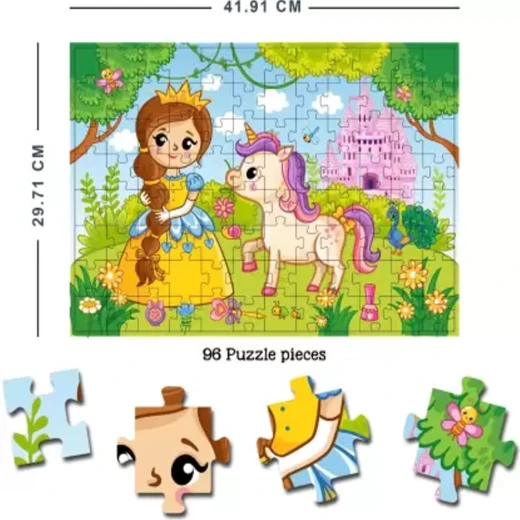 بازل الصور المقطوعة للأميرة الصغيرة للأطفال 96 قطعة من دريم لاند - Dreamland - Image 4