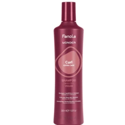 Fanola Wonder Curl Shampoo 350ml for curly hair gently cleanses, provides deep hydration, defines curls, reduces frizz, and enhances bounce, shine, and healthy-looking curl shape.