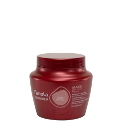 Fanola Wonder Curl Mask – 500ml Intensive Detangling Treatment for Defined, Silky Curls, 85% Natural Ingredients