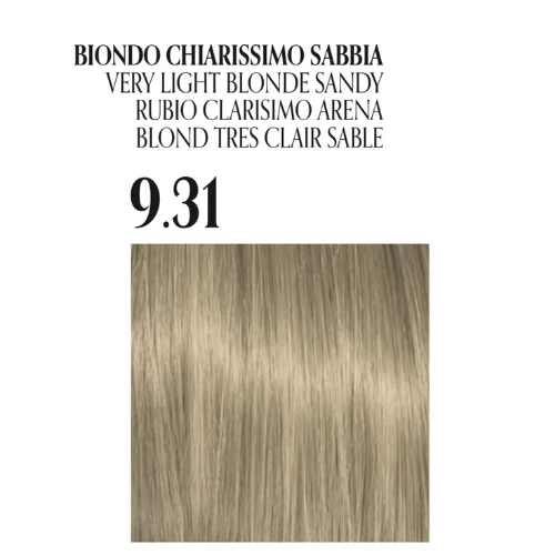  Fanola Oro Puro Ammonia free hair coloring cream , Very Light Blonde Sandy No .9.31 - Fanola - Image 2