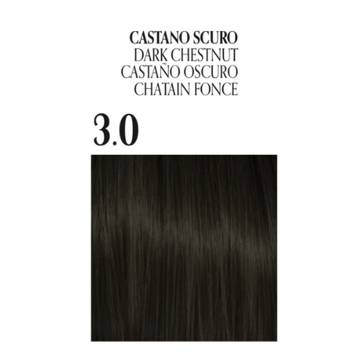 Fanola Oro Puro Ammonia free hair coloring cream ,No. 3.0 Dark Chestnut - Fanola - Image 2