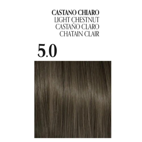 Fanola Oro Puro Ammonia free hair coloring cream ,No. 5.0 Light Chestnut - Fanola - Image 4