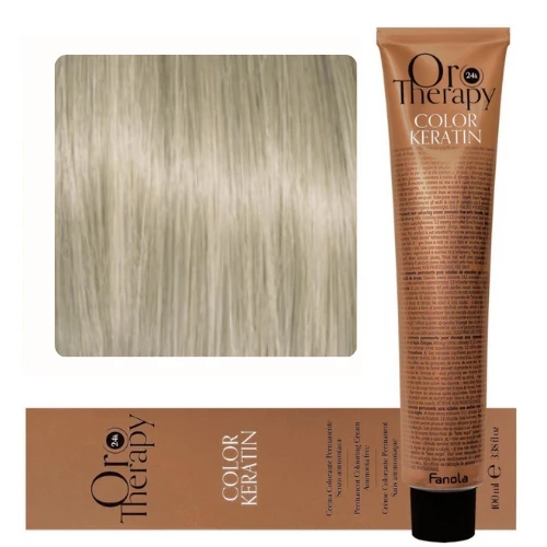 Fanola Oro Puro Ammonia free hair coloring cream No. 10.0 Blonde Platinum - Fanola - Image 2