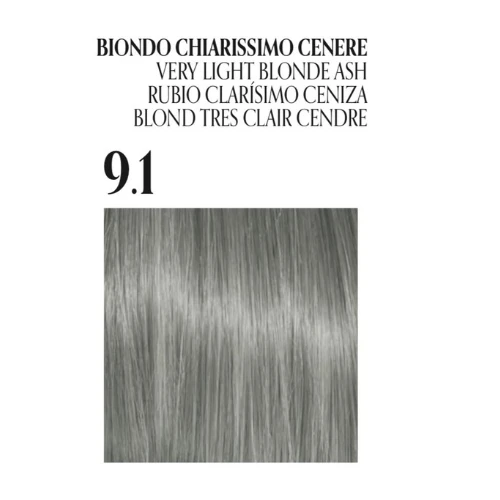 Fanola Oro Puro Ammonia free hair coloring cream , No.9.1 Very Light Blonde Ash - Fanola - Image 2